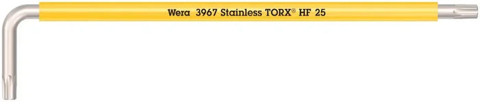 Clés mâles coudées avec fonction de retenue, version longue, acier inoxydable 3967 SXL HF TORX 25 WERA – 05022685001