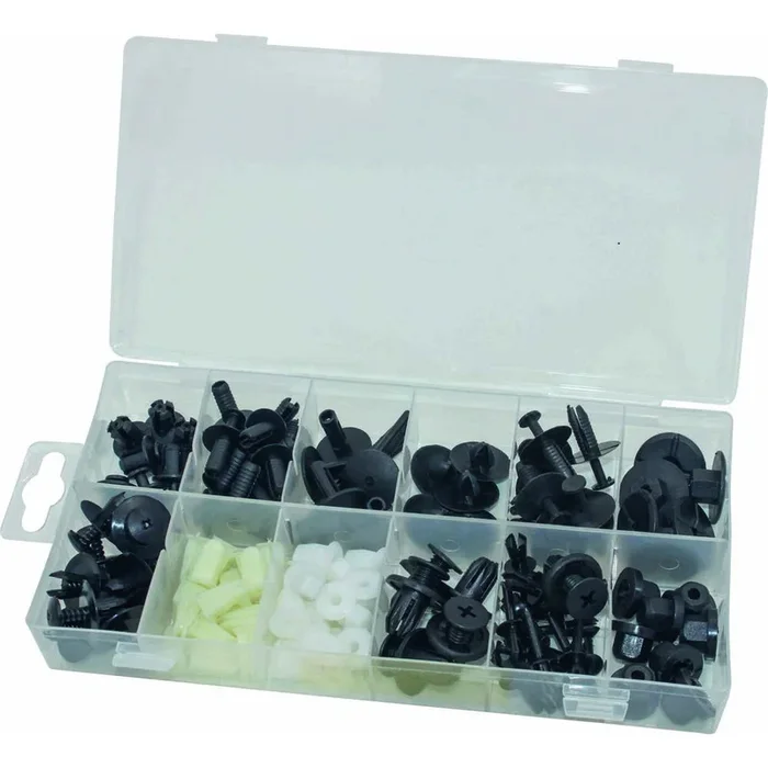 CLIPS DE FIXATION EN PVC – BMW MINI – COFFRET DE 112 PCS – STILKER – 72026