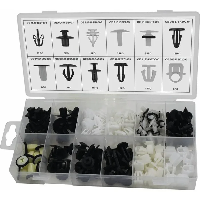 CLIPS DE FIXATION EN PVC HONDA – COFFRET DE 150 PCS – STILKER – 72012