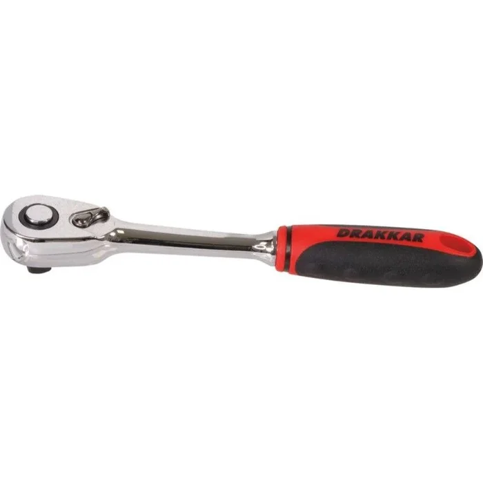 Cliquet 3/8&prime; 72 dents réversible avec bouton poussoir DRAKKAR TOOLS – 15114