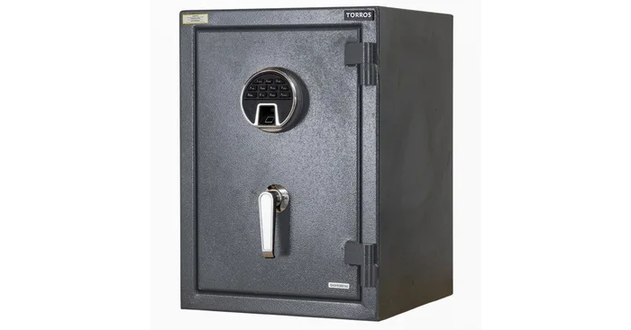 Coffre-fort anti feu 35,7 L à serrure électronique et lecteur d’empreinte 500 x 360 x 350 mm Torros