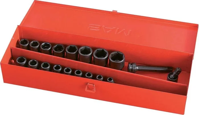 COFFRET 19 OUTILS IMPACT 1/2&prime; SAM OUTILLAGE – 72NS19