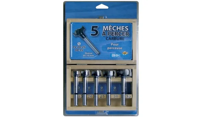 Coffret 5 mèches à percer au carbure