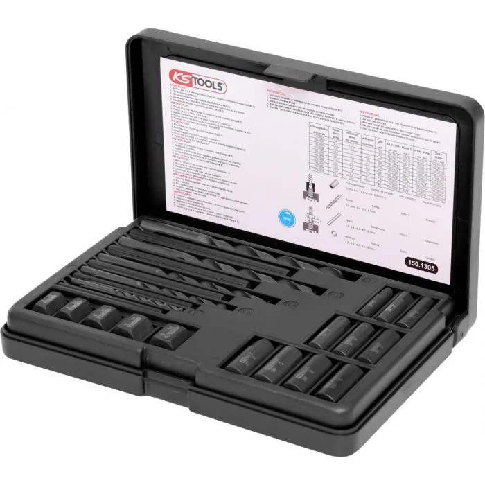 Coffret d&rsquo;extracteurs pour vis et écrous, 25 pièces KSTOOLS – 1501305
