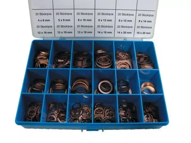 Coffret de 540 joints cuivres plat