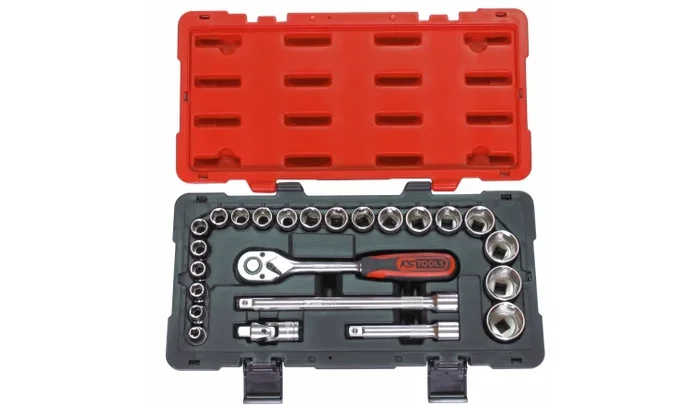 Coffret de douilles 6 pans et accessoires Ultimate 1/2&Prime; 24 pièces KS Tools 922.0623
