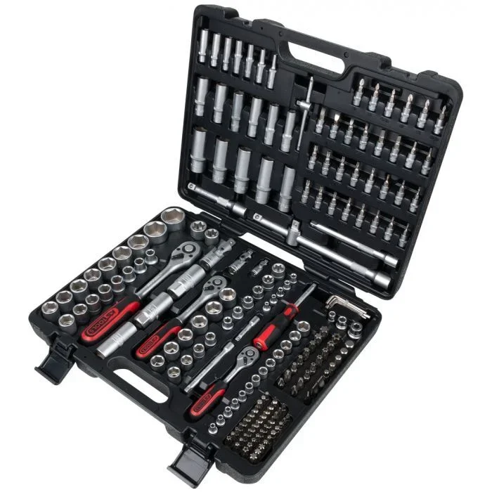 Coffret de douilles et accessoires 1/4″+3/8 »+1/2 », 195 pcs KSTOOLS – 9170795