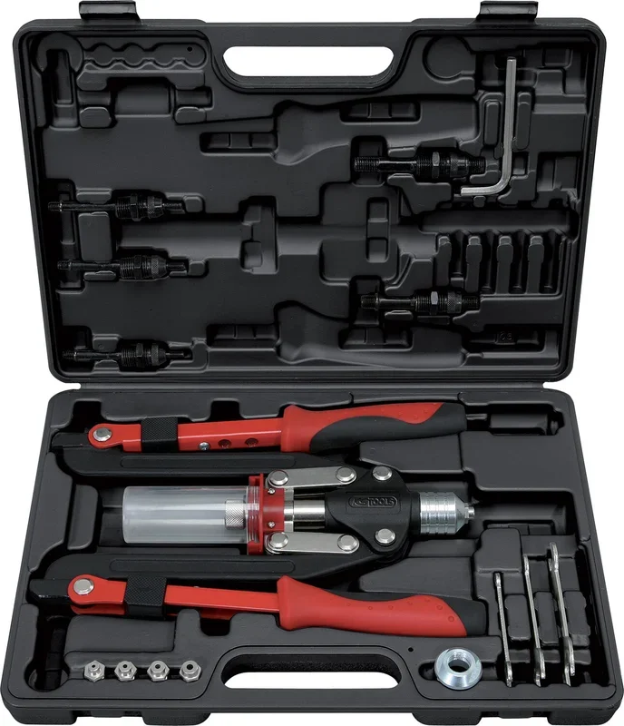 Coffret de pince à rivets et écrous aveugles (insert) 2 bras pliants KS TOOLS 150.9630