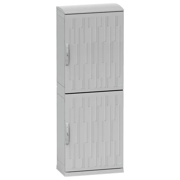 Coffret individuel à double portes Schneider Electric PanelSeT en Polyester Gris, IP65, 2000x750x420mm