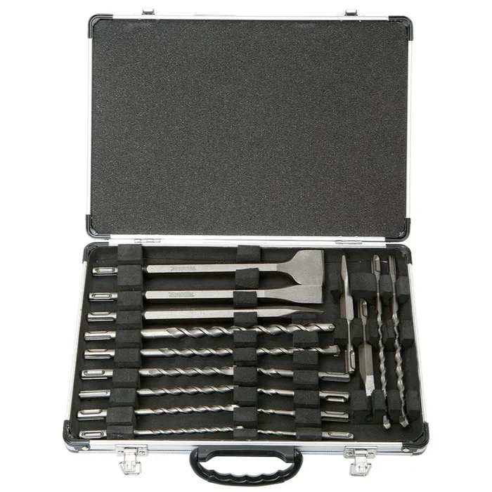 Coffret MAKITA 12 Forets et 5 Outils Burinage SDS-PLUS D-42444