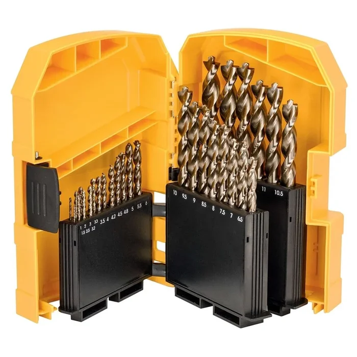 Coffret plastique de 29 forets métal Extreme Cobalt HSS-CO longueur 12 à 98 mm – DT4957-QZ – DEWALT