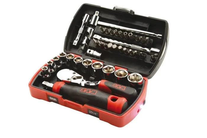 COFFRET POCKET LIGHT 39 DOUILLES ET ACCESSOIRES SAM OUTILLAGE – 73RC39