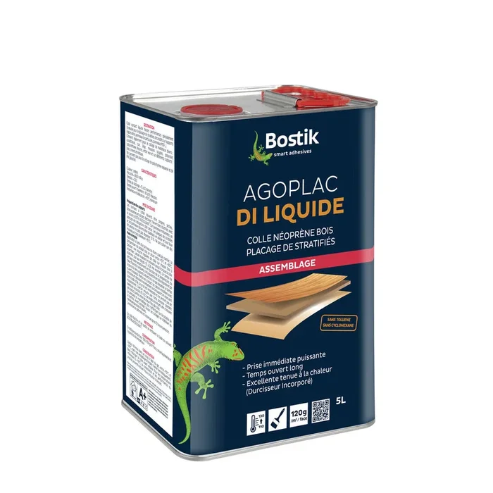 Colle néprène liquide – AGOPLAC DI LIQUIDE – Ambré – 5L – BOSTIK – 30604779