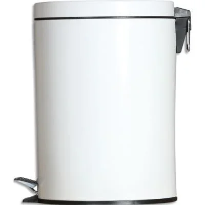 Collecteur à pédale 3L Probbax avec bac intérieur en plastique blanc