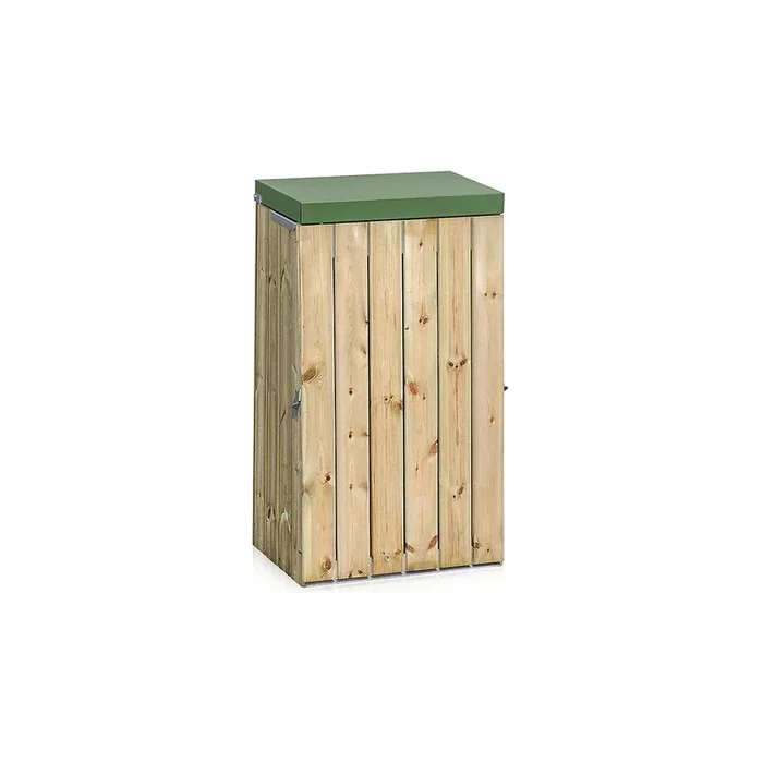 Collecteur de déchets d&rsquo;extérieur avec habillage en bois