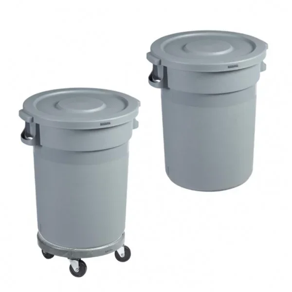 Collecteur rond BARELLA – avec couvercle plat