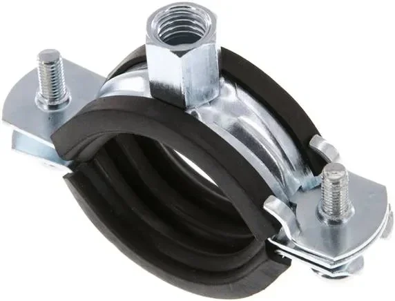 Collier de serrage 32 – 37mm,acier galvanisé avec insert, FISCHER