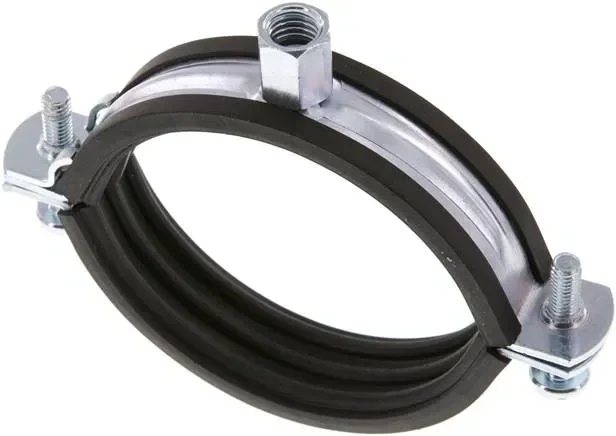 Collier de serrage 72 – 80mm,acier galvanisé avec insert, FISCHER