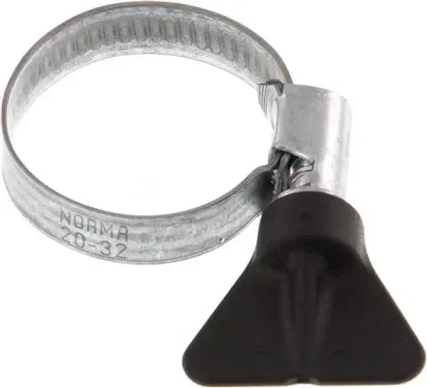 Collier de serrage 9 mm 20 – 32 mm, acier galvanisé (W1) (NORMA) avec poignée à oreilles