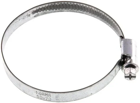 Collier de serrage 9 mm 50 – 70 mm, acier galvanisé (W1) (NORMA)