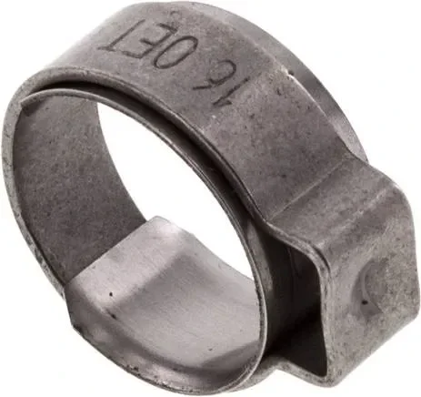 collier de serrage à 1 oreille 13,1 – 15,3mm, acier inoxydable