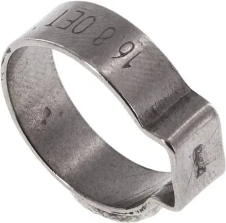 Collier de serrage à 1 oreille 14,6 – 16,8 mm, acier inoxydable