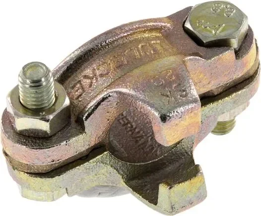 Collier de serrage de sécurité en fonte malléable galvanisée, 22 – 29mm