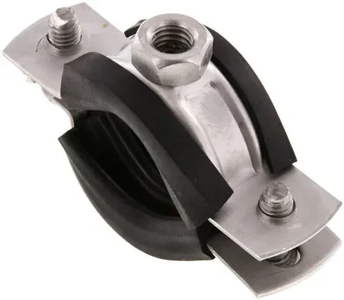 Collier de serrage pour tube, 25 – 28 mm, 1.4404, avec insert