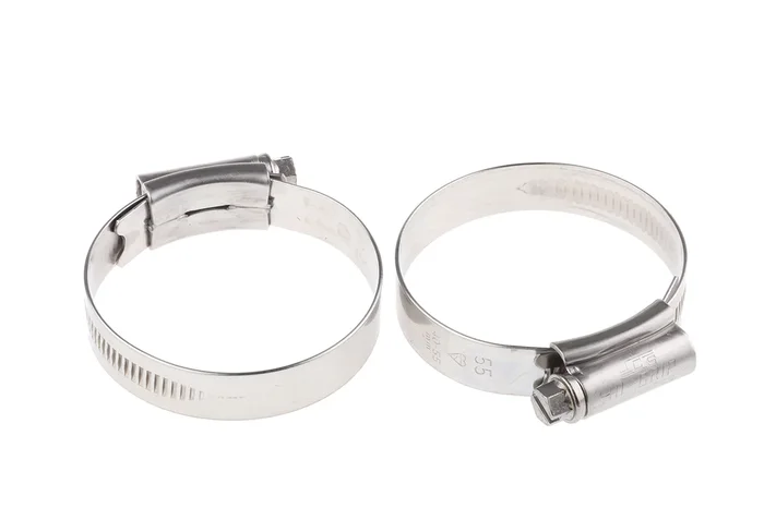 Collier de serrage pour tuyau, avec Vis sans fin, Acier Inoxydable, 40 → 55mm