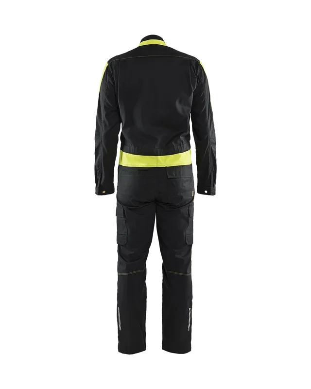 Combinaison industrie stretch 2D Blåkläder 6144 Noir/Jaune fluo Blaklader – 614418329933C