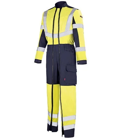 COMBINAISON OPTIC JAUNE HIVI / MARINE HAUTE VISIBILITE LAFONT – LA-5HVHCP-5-236