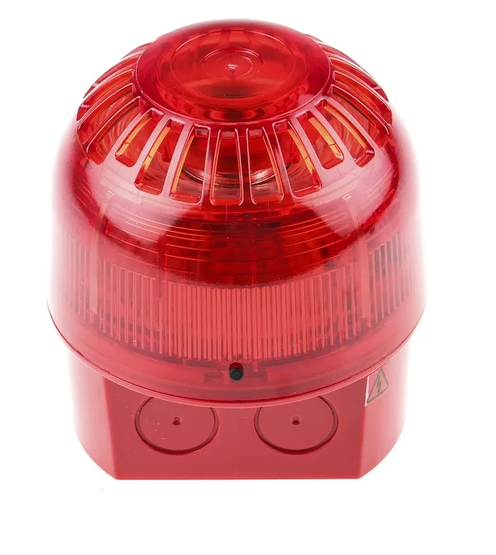 Combiné balise/sirène Klaxon série PSS, lentille Rouge à LED, 110 → 230 V c.a.