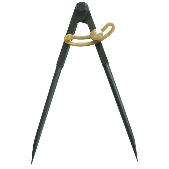Compas à charnière à pointes 1/4 cercle 190mm (bruni) – TALIAPLAST – 402541