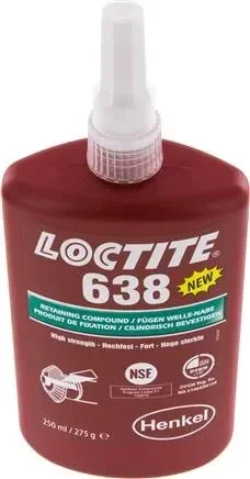Composé de liaison anaérobie, LOCTITE, 250 ml, haute résistance, 638/250
