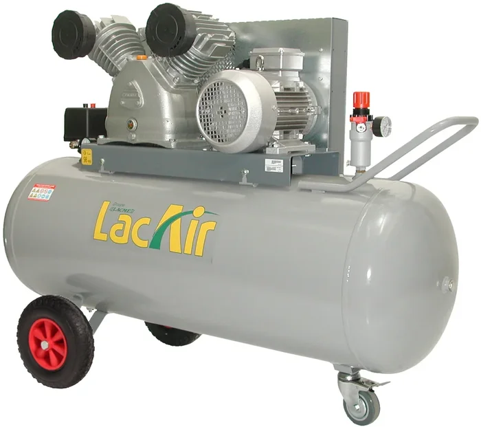 Compresseur pro vitesse lente 200 l 11 bar 36 m³/h LACME Twinair 36/200t – 464200