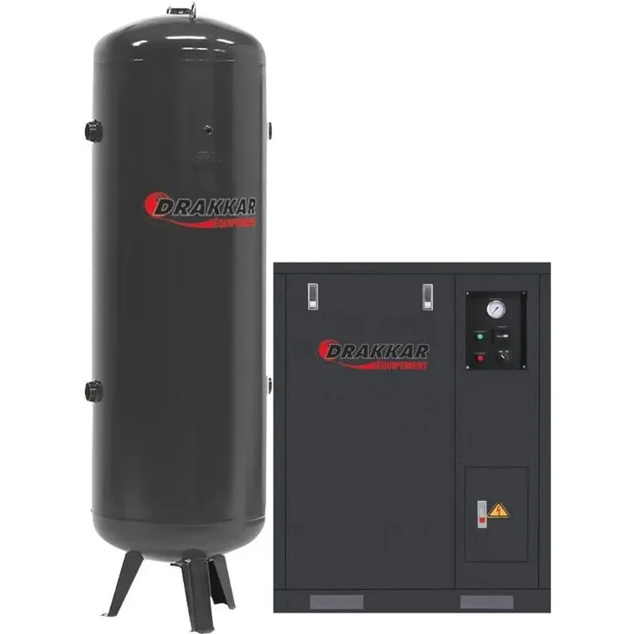 Compresseur silencieux 7.5cv tri cuve verticale 500l DRAKKAR EQUIPEMENT – 11240