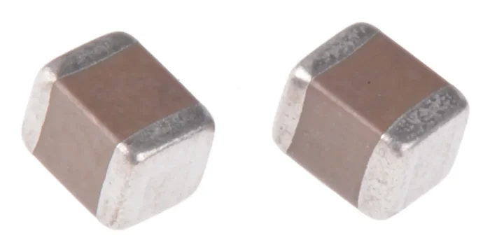 Condensateur céramique multicouche MLCC, CMS, 10μF, 50V c.c., ±20%, diélectrique : X7R
