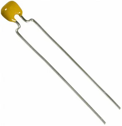 Condensateur céramique multicouche MLCC, Traversant, 100nF, 50V c.c., ±10%, diélectrique : X7R