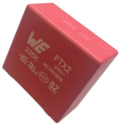 Condensateur polypropylène Wurth Elektronik WCAP-FTX2 82nF 275V c.a. ±10% X2