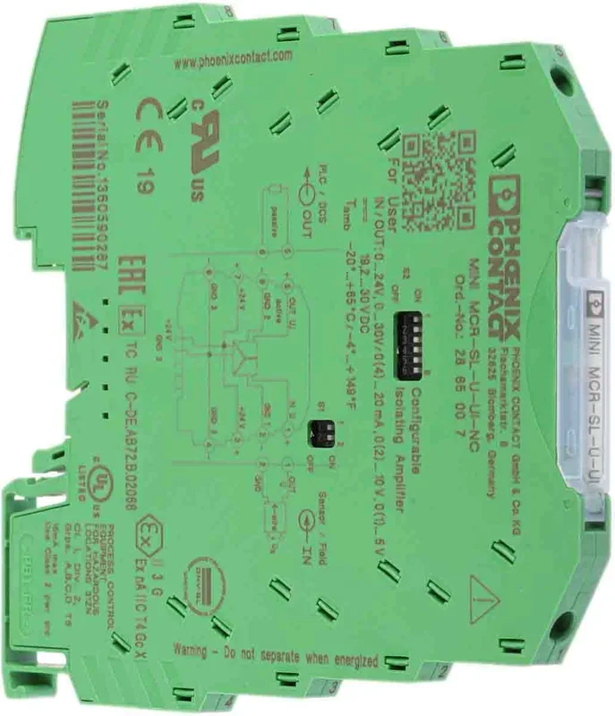 Conditionneur de signal Phoenix Contact MINI MCR 0 → 10 V, 0 → 20mA
