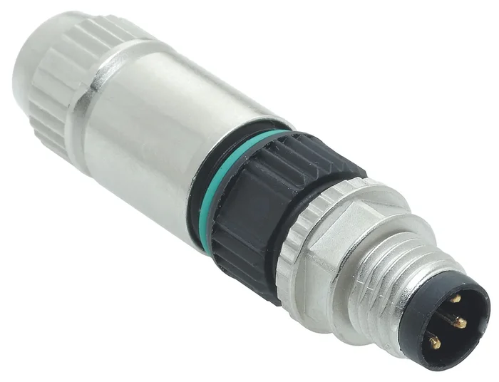 Connecteur circulaire HARTING, M8, 3 contacts, Montage sur câble, raccordement IDC