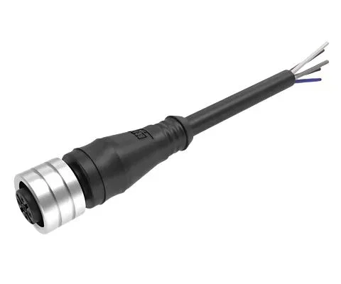 Connecteur circulaire Molex, M12 vers Queue de cochon Femelle, 5m
