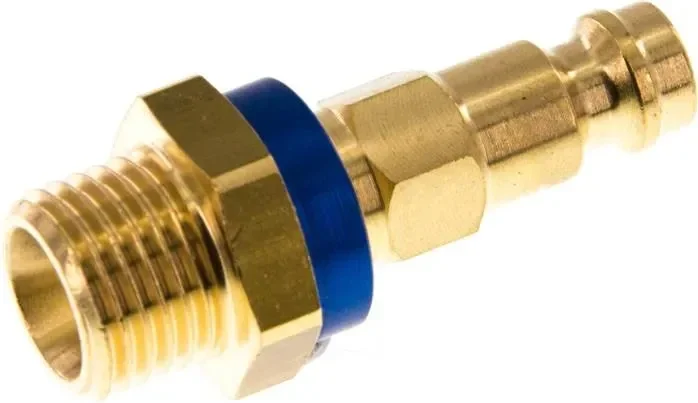 Connecteur d’accouplement (NW5) G 1/4″(AG), bleu, hexagonal SW10