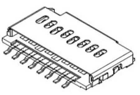Connecteur de carte Micro SD Horizontal Molex MicroSD, raccordement Enfichable