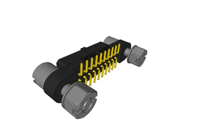 Connecteur de circuit imprimé MHDAS, 20 pôles , 1.27mm, 2 rangées , Droit