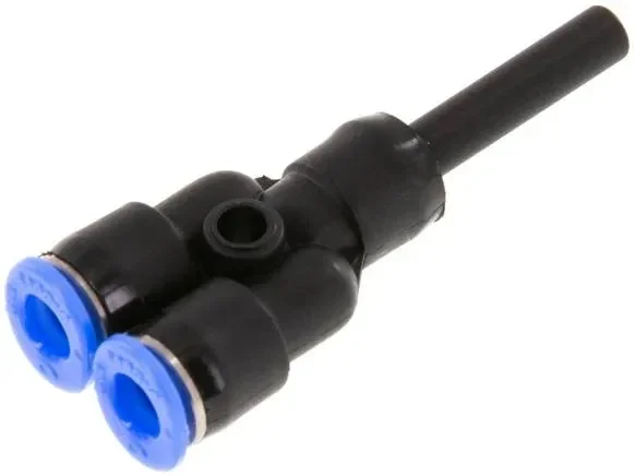 Connecteur en Y, embout de 4mm, tuyau de 4mm