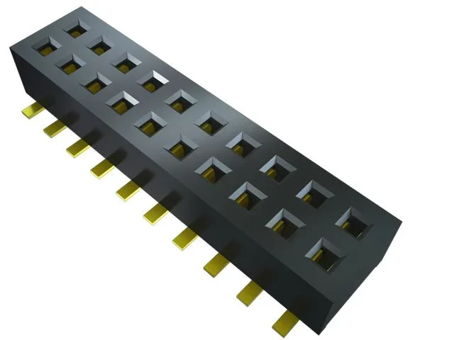 Connecteur femelle pour CI, 100 contacts, 2 rangées, 1.27mm, Montage en surface, Horizontal