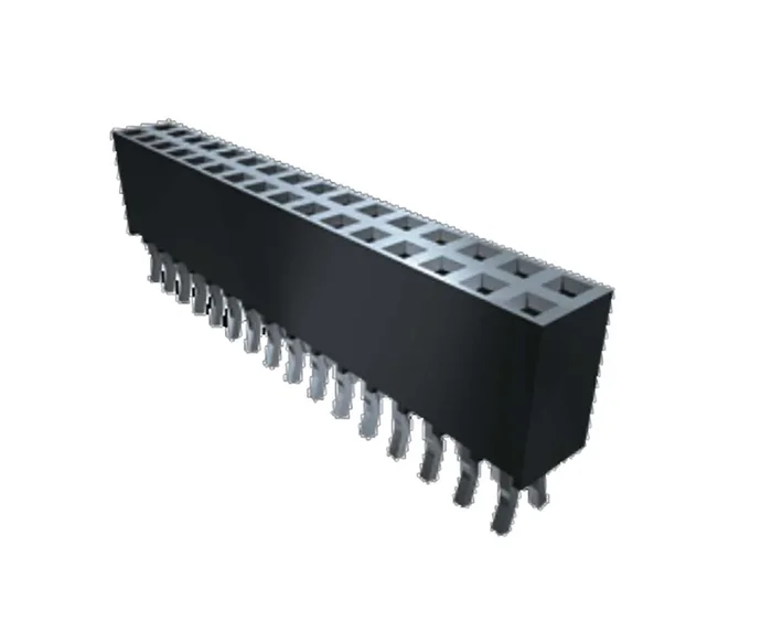 Connecteur femelle pour CI, 40 contacts, 2 rangées, 2.54mm, Traversant, Droit