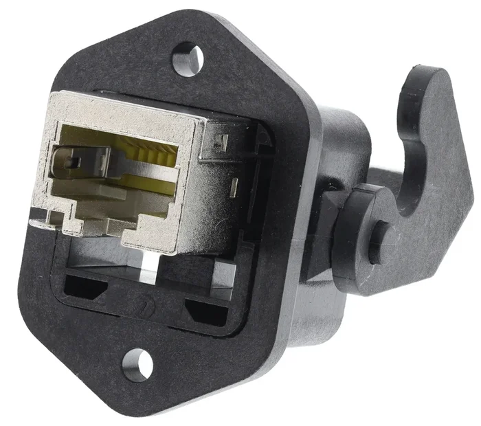 Connecteur RJ45 cat 6 HARTING série Han 3A RJ45 Femelle Montage panneau Droit