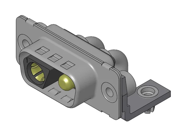 Connecteur Sub-D Femelle FCT from Molex 2 voies Traversant Angle droit